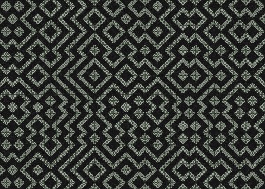 Soyut Geometrik Desen üretken hesaplama sanatı çizimi