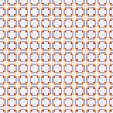 Soyut çapraz desenli üretken hesaplama sanatı çizimi