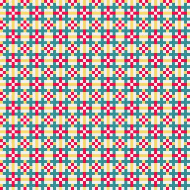 Soyut Geometrik Desen, üretken hesaplama sanatı, vektör illüstrasyonu  