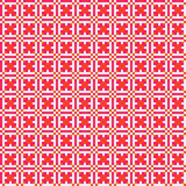 Soyut çapraz desenli üretken hesaplama sanatı çizimi 