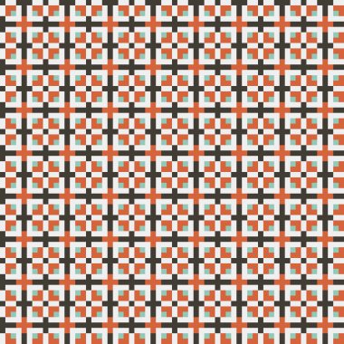 Soyut çapraz desenli üretken hesaplama sanatı çizimi