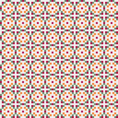 Soyut çapraz desenli üretken hesaplama sanatı çizimi