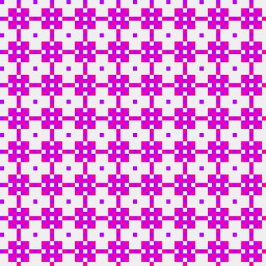 Soyut çapraz desenli üretken hesaplama sanatı çizimi