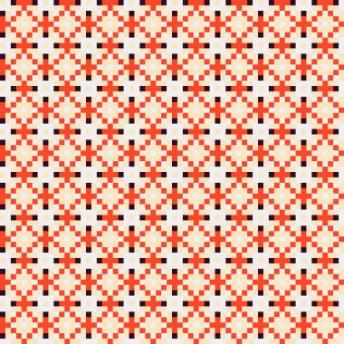 Soyut çapraz desenli üretken hesaplama sanatı çizimi