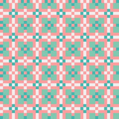 Soyut çapraz desenli üretken hesaplama sanatı çizimi