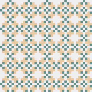 Soyut çapraz desenli üretken hesaplama sanatı çizimi