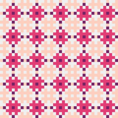 Soyut çapraz desenli üretken hesaplama sanatı çizimi 