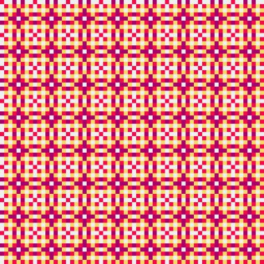 Soyut çapraz desenli üretken hesaplama sanatı çizimi 