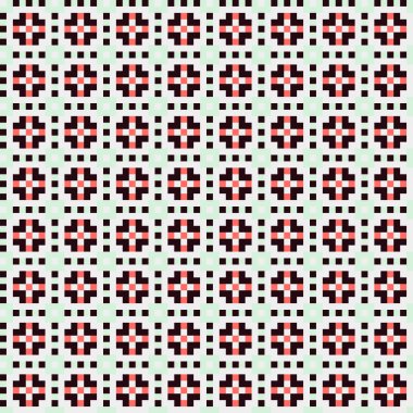 Soyut çapraz desenli üretken hesaplama sanatı çizimi