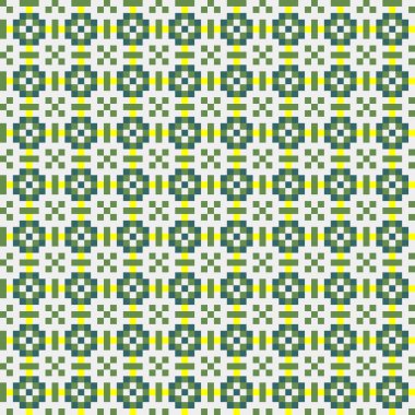 Soyut çapraz desenli üretken hesaplama sanatı çizimi