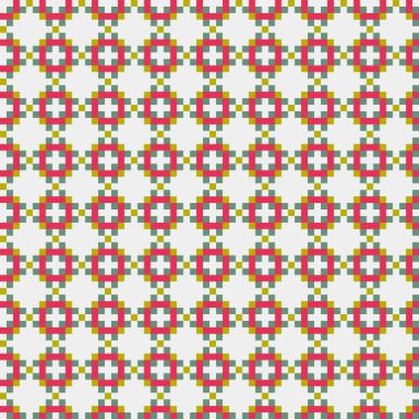 Soyut Geometrik Desen, üretken hesaplama sanatı, vektör illüstrasyonu