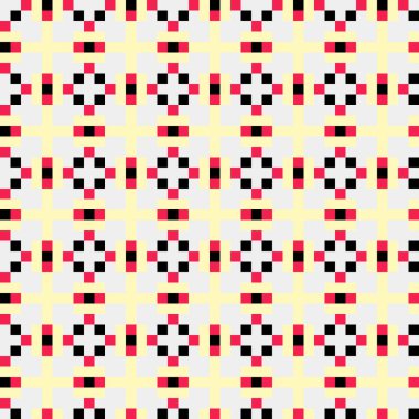 Soyut Geometrik Desen, üretken hesaplama sanatı, vektör illüstrasyonu