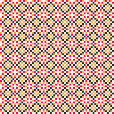 Soyut Geometrik Desen, üretken hesaplama sanatı, vektör illüstrasyonu