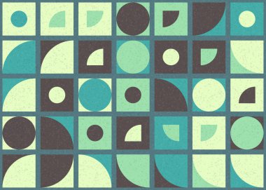 Soyut Geometrik Desen üretken hesaplama sanatı çizimi