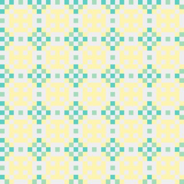 Soyut çapraz desenli üretken hesaplama sanatı çizimi