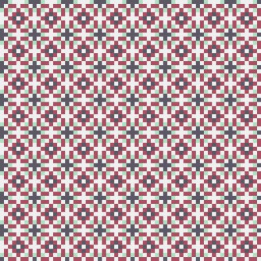 Soyut çapraz desen, üretken hesaplama sanatı, vektör illüstrasyonu 