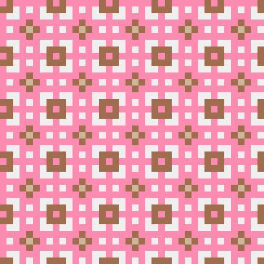 Soyut Geometrik Desen, üretken hesaplama sanatı, vektör illüstrasyonu