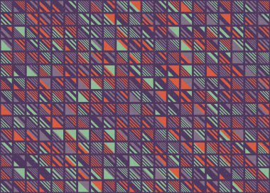 Soyut Geometrik Desen üretken hesaplama sanatı çizimi