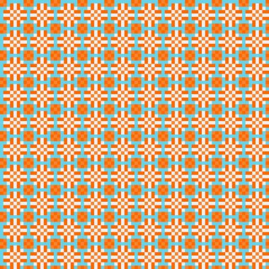 Soyut çapraz desenli üretken hesaplama sanatı çizimi