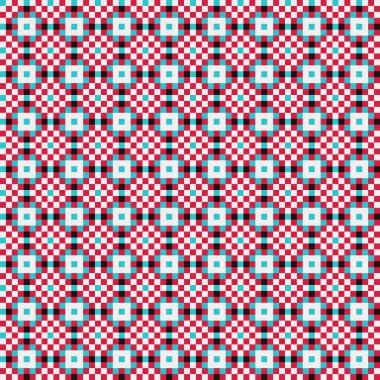 Soyut çapraz desenli üretken hesaplama sanatı çizimi