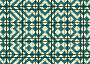 Soyut Geometrik Desen, üretken hesaplayıcı sanat vektörü çizimi