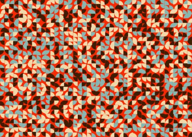 Soyut Geometrik Desen üretken hesaplama sanatı çizimi