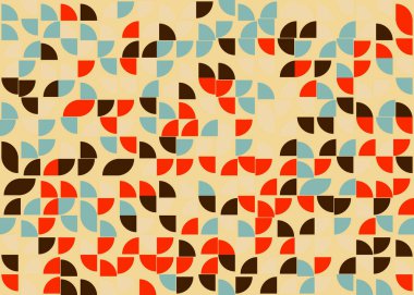 Soyut Geometrik Desen üretken hesaplama sanatı çizimi