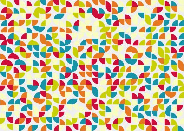 Soyut Geometrik Desen üretken hesaplama sanatı çizimi