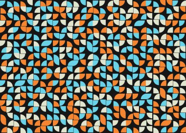 Soyut Geometrik Desen üretken hesaplama sanatı çizimi