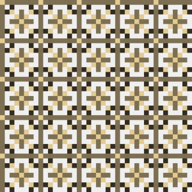 Soyut Geometrik Desen, üretken hesaplayıcı sanat vektörü çizimi