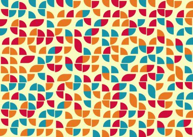 Soyut Geometrik Desen üretken hesaplama sanatı çizimi