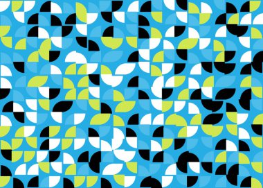 Soyut Geometrik Desen üretken hesaplama sanatı çizimi