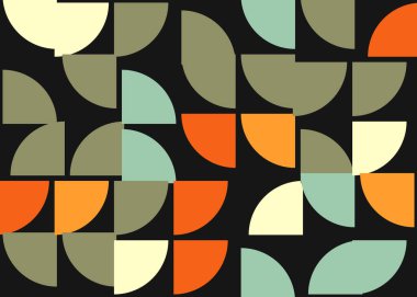 Soyut Geometrik Desen üretken hesaplama sanatı çizimi