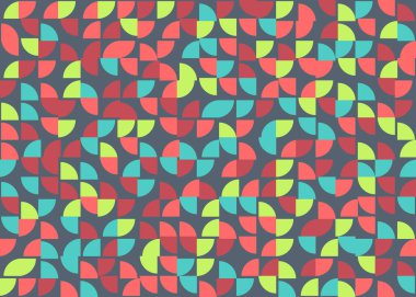 Soyut Geometrik Desen üretken hesaplama sanatı çizimi