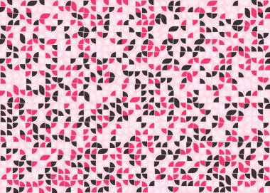 Soyut Geometrik Desen üretken hesaplama sanatı çizimi