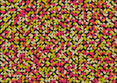 Soyut Geometrik Desen üretken hesaplama sanatı çizimi