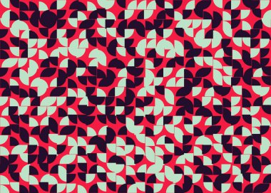 Soyut Geometrik Desen üretken hesaplama sanatı çizimi