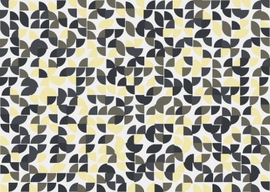 Soyut Geometrik Desen üretken hesaplama sanatı çizimi