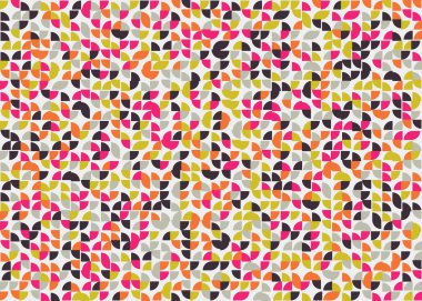 Soyut Geometrik Desen üretken hesaplama sanatı çizimi