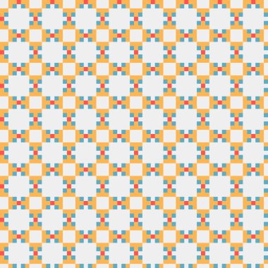 Soyut Geometrik Desen, üretken hesaplama sanatı, vektör illüstrasyonu