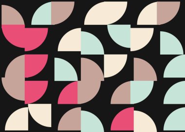 Soyut Geometrik Desen üretken hesaplama sanatı çizimi