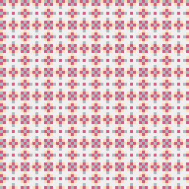 Soyut Geometrik Desen, üretken hesaplama sanatı, vektör illüstrasyonu