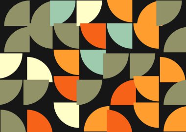 Soyut Geometrik Desen üretken hesaplama sanatı çizimi