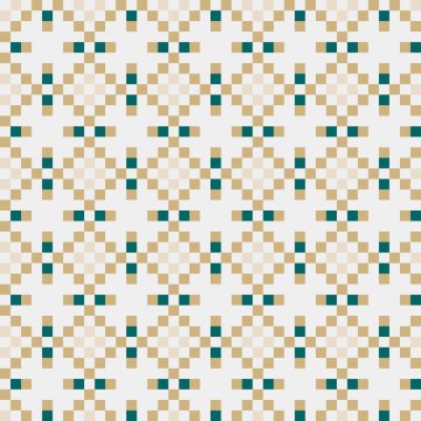 Soyut Geometrik Desen, üretken hesaplama sanatı, vektör illüstrasyonu