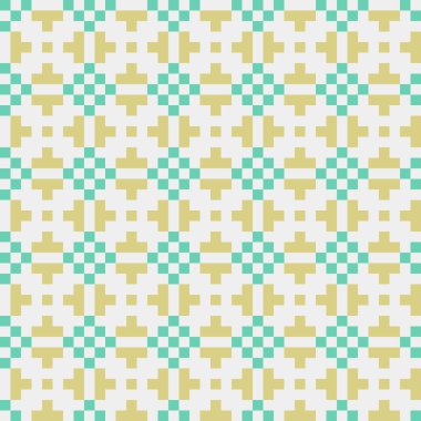 Soyut Geometrik Desen, üretken hesaplama sanatı, vektör illüstrasyonu