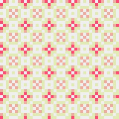 Soyut Geometrik Desen, üretken hesaplama sanatı, vektör illüstrasyonu