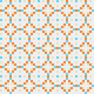 Soyut çapraz desenli üretken hesaplama sanatı çizimi