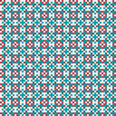 Soyut çapraz desenli üretken hesaplama sanatı çizimi