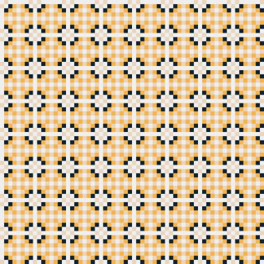 Soyut Geometrik Desen, üretken hesaplama sanatı, vektör illüstrasyonu