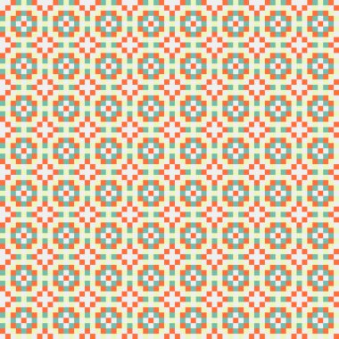 Soyut Geometrik Desen, üretken hesaplayıcı sanat vektörü çizimi